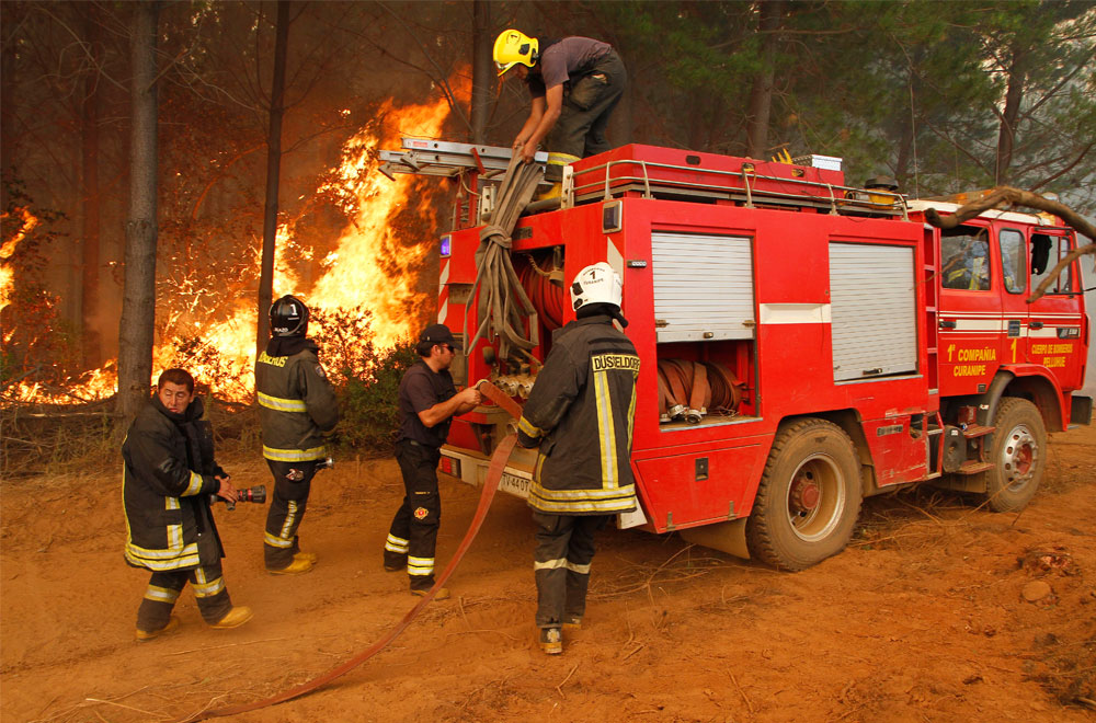 Desastre Natural Por Incendios Forestales, Chile